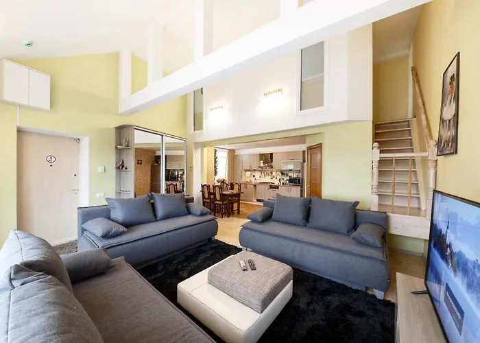 Daugava Rrlux Duplex Penthouse Free Parking * Riga