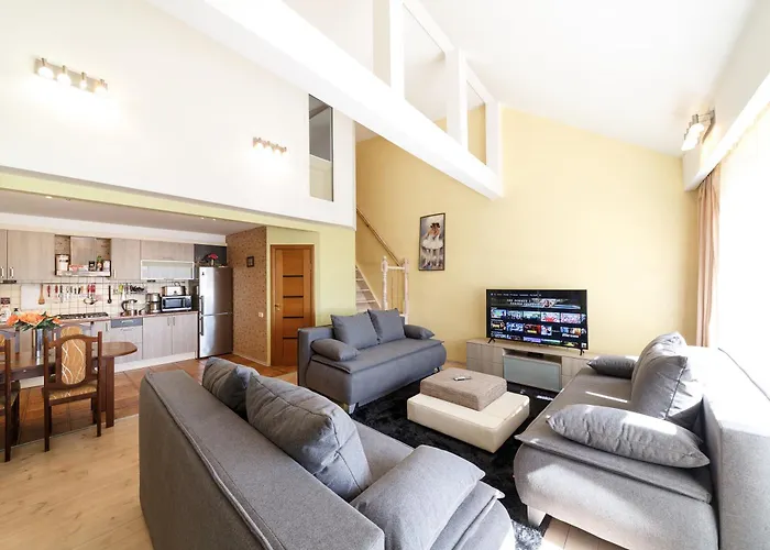 Daugava Rrlux Duplex Penthouse Free Parking Dzīvoklis *