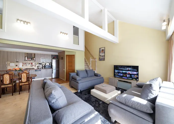 Daugava Rrlux Duplex Penthouse Free Parking * Riga