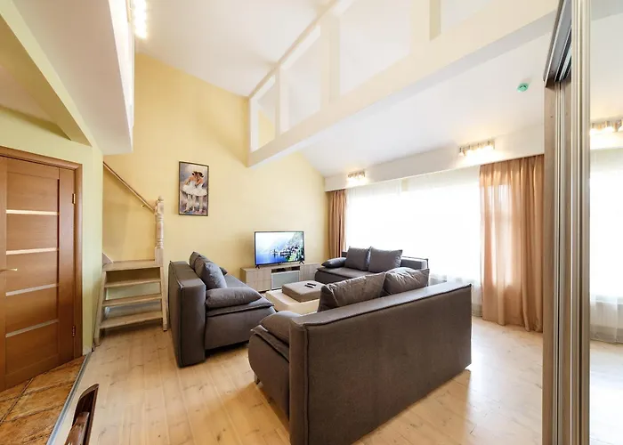 Dzīvoklis Daugava Rrlux Duplex Penthouse Free Parking